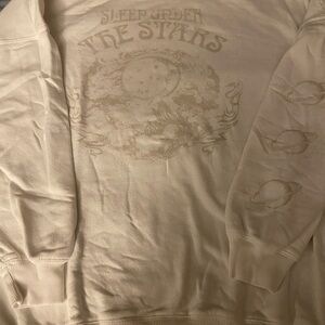 Mighty Fine White Celestial Crewneck Sweater